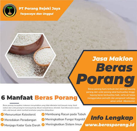 Kemasan beras porang